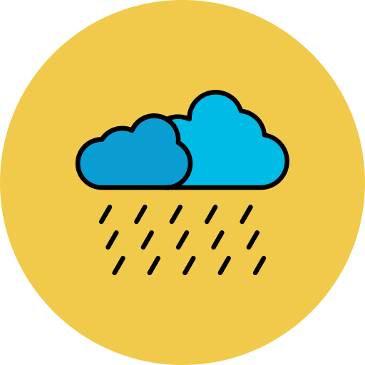 雨 Generic color lineal-color icon