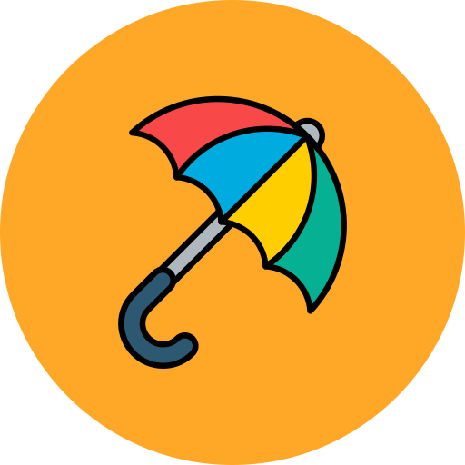 우산 Generic color lineal-color icon