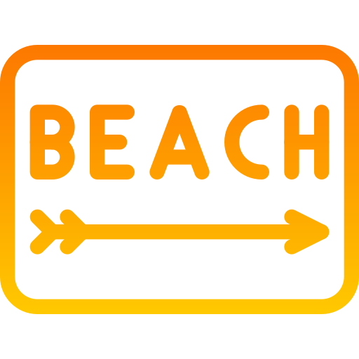 Beach Generic gradient outline icon