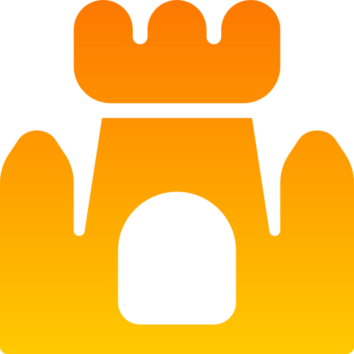 zamek z piasku Generic gradient fill ikona