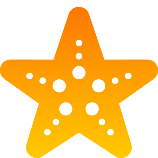 estrella de mar Generic gradient fill icono