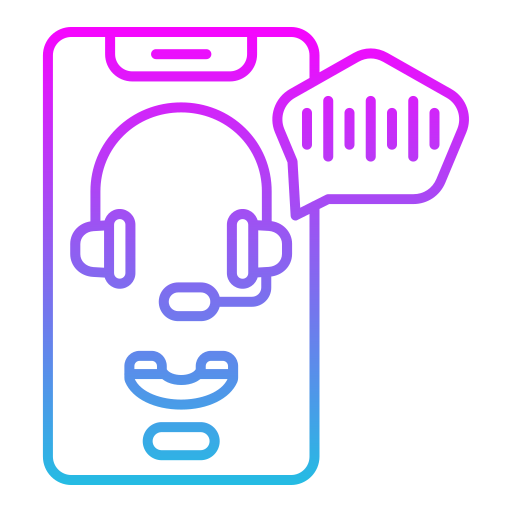 Recorded call Generic gradient outline icon