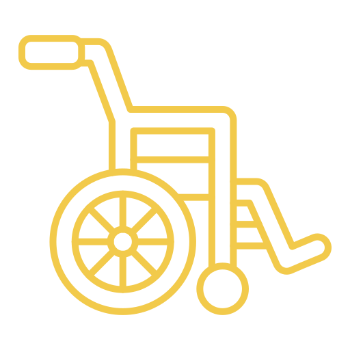 Инвалидная коляска Generic color outline иконка