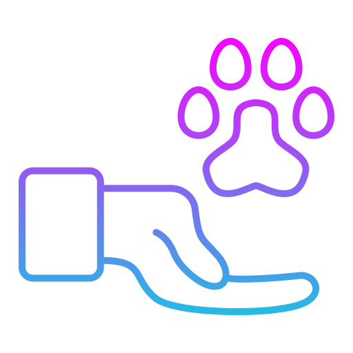 Paw print Generic gradient outline icon