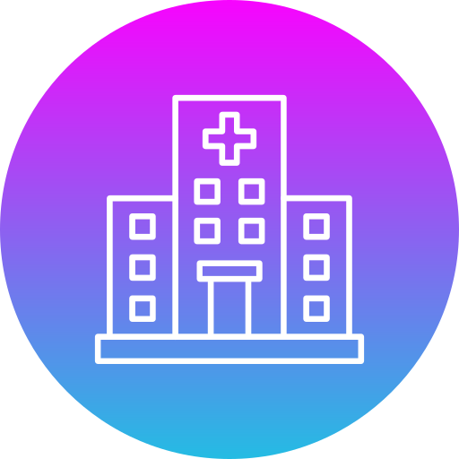 budynek szpitala Generic gradient fill ikona