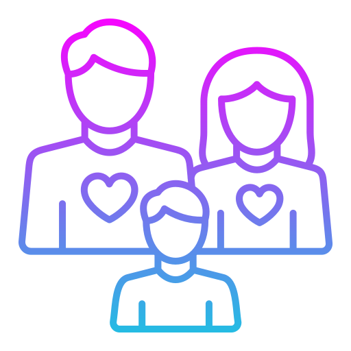 家族 Generic gradient outline icon