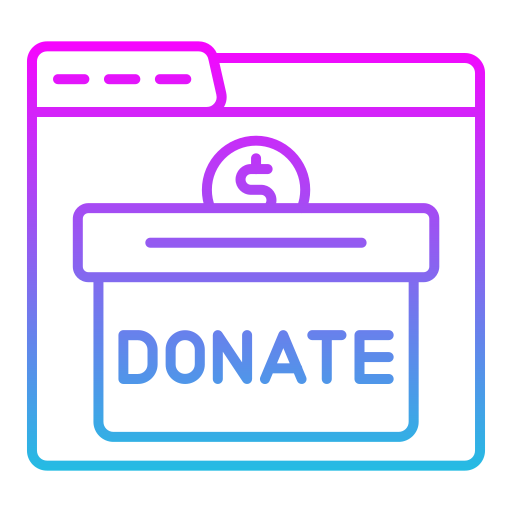 donación en línea Generic gradient outline icono