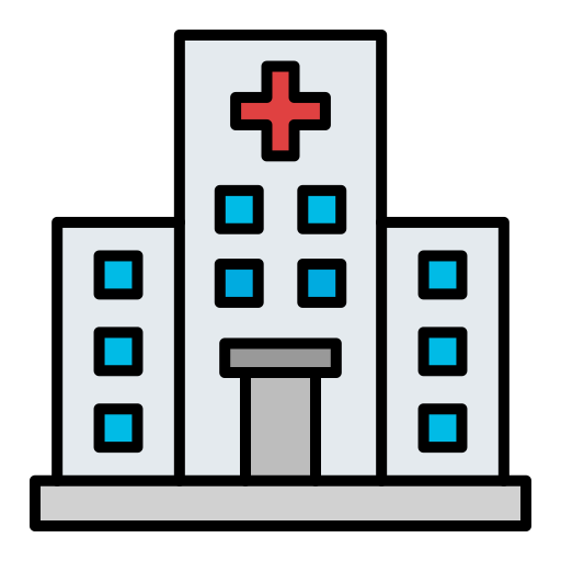 budynek szpitala Generic color lineal-color ikona
