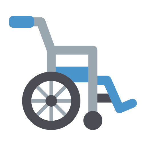 Wheel chair Generic color fill icon