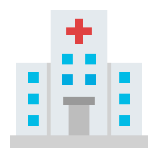 病院の建物 Generic color fill icon