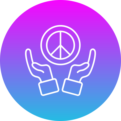 평화 Generic gradient fill icon