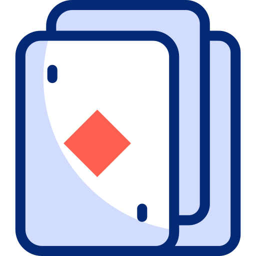 karta pokera Basic Accent Lineal Color ikona