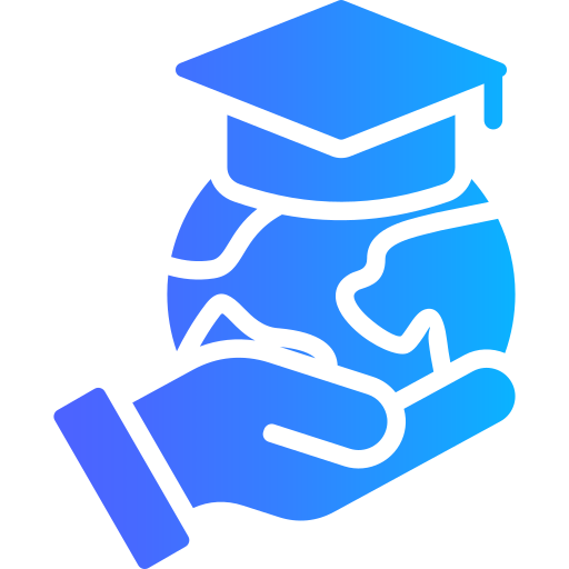 Global learning Generic gradient fill icon