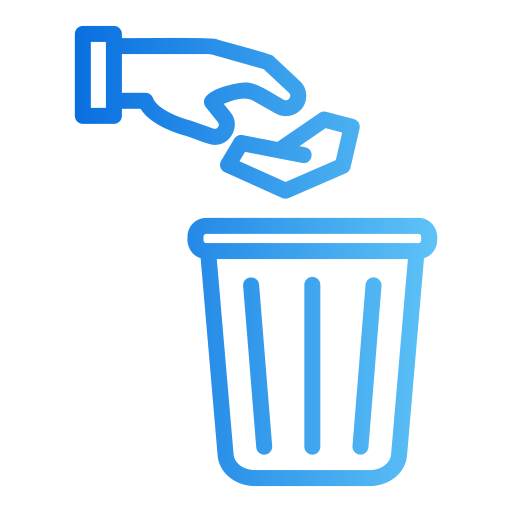 Throwing trash Generic gradient outline icon