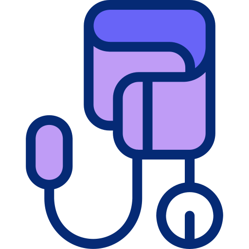 Blood pressure monitor Basic Accent Lineal Color icon