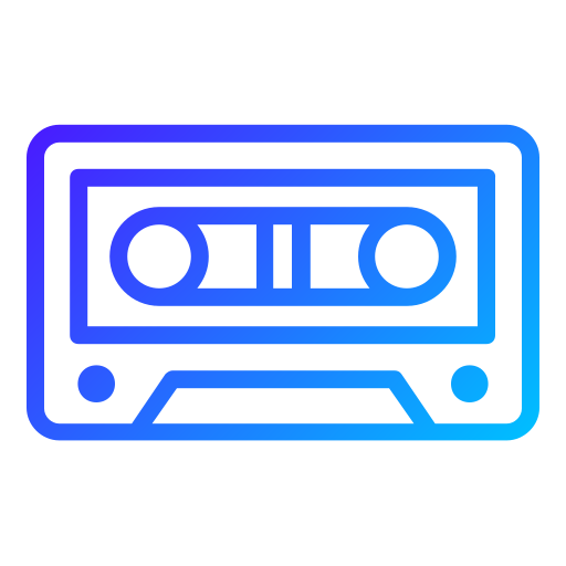 Tape recorder Generic gradient outline icon