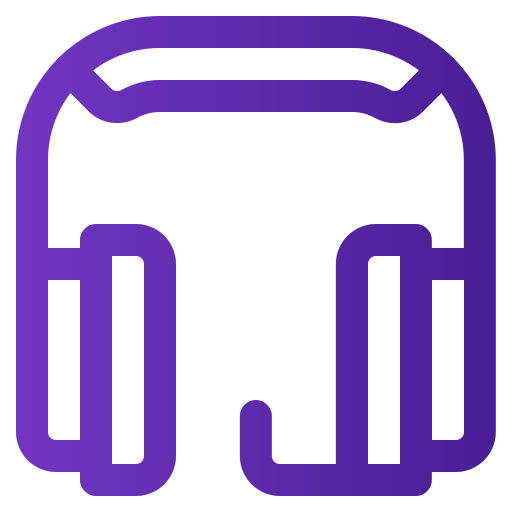 Headphone Generic gradient outline icon