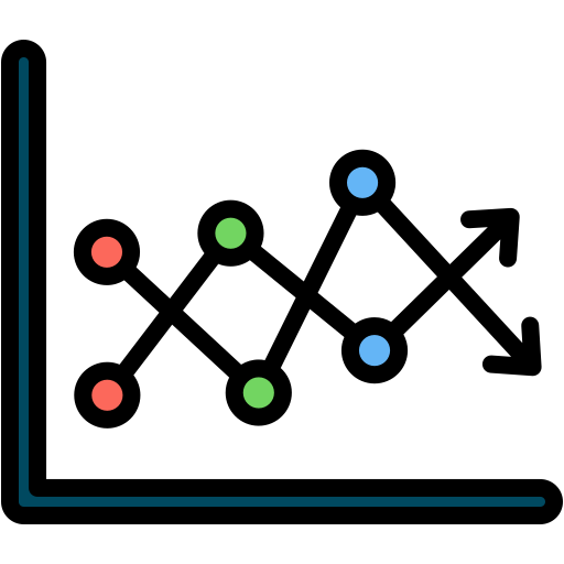 analiza konkurencji Generic color lineal-color ikona