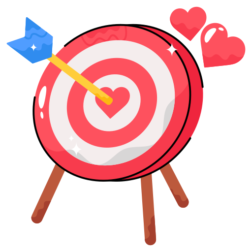 Love target Generic color lineal-color icon