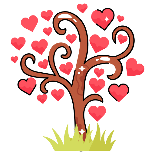 Love tree Generic color lineal-color icon