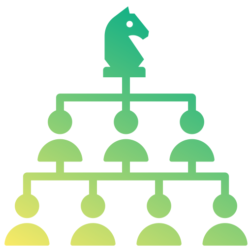 estructura de organización Generic gradient fill icono