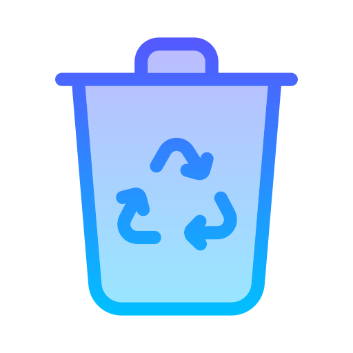 papelera de reciclaje Generic gradient lineal-color icono