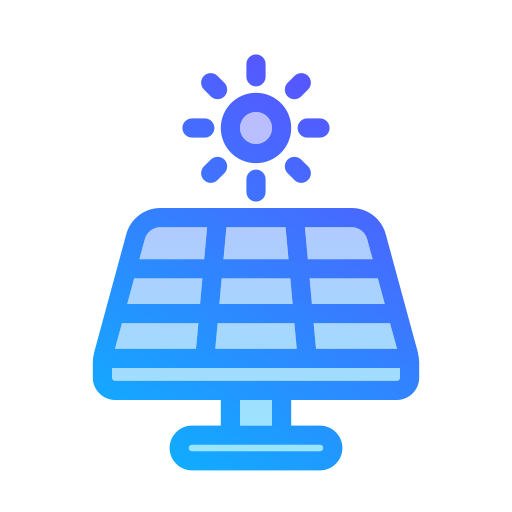 panneau solaire Generic gradient lineal-color Icône