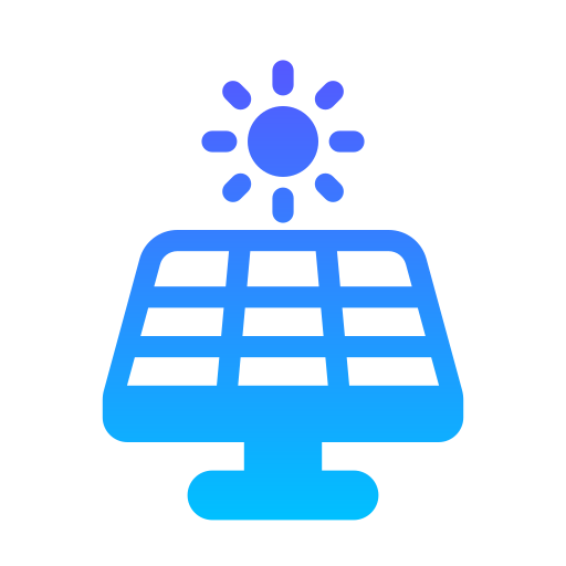 Solar panel Generic gradient fill icon