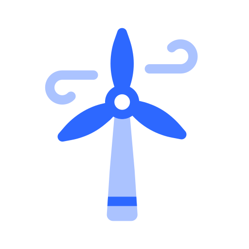 風力エネルギー Generic color fill icon