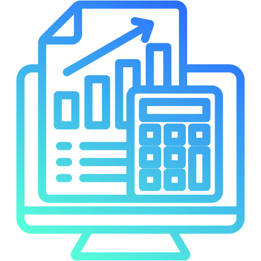 informacje finansowe Generic gradient outline ikona