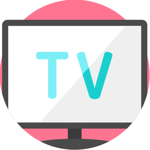 telewizja Detailed Flat Circular Flat ikona