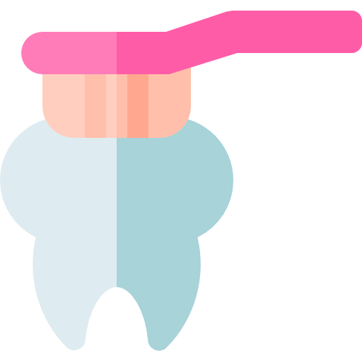 escova de dente Basic Rounded Flat Ícone