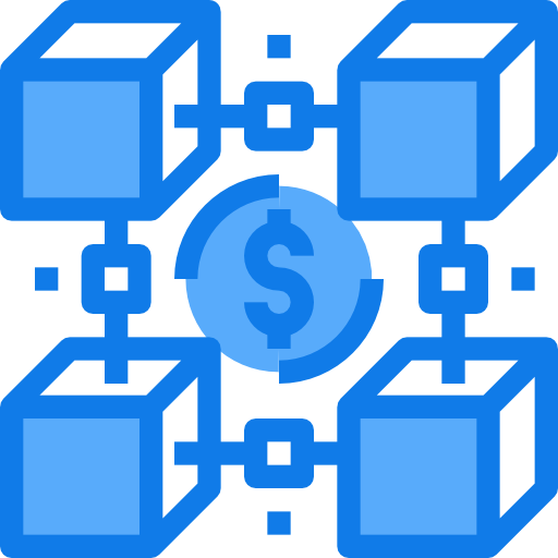 blockchain Justicon Blue Icône