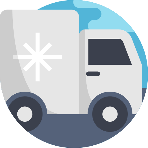 Truck Detailed Flat Circular Flat icon