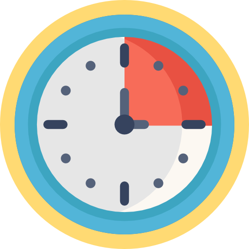 時間 Detailed Flat Circular Flat icon