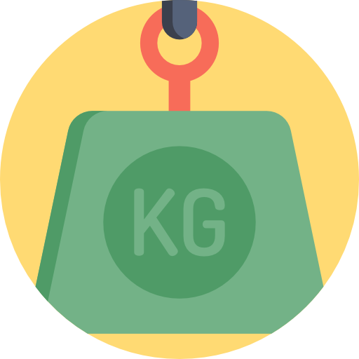 Weight Detailed Flat Circular Flat icon