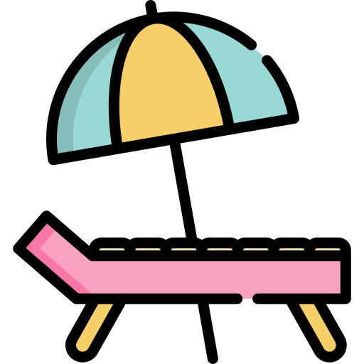 Deck chair Special Lineal color icon