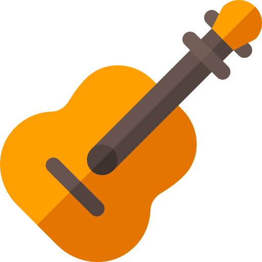 gitarre Basic Rounded Flat icon