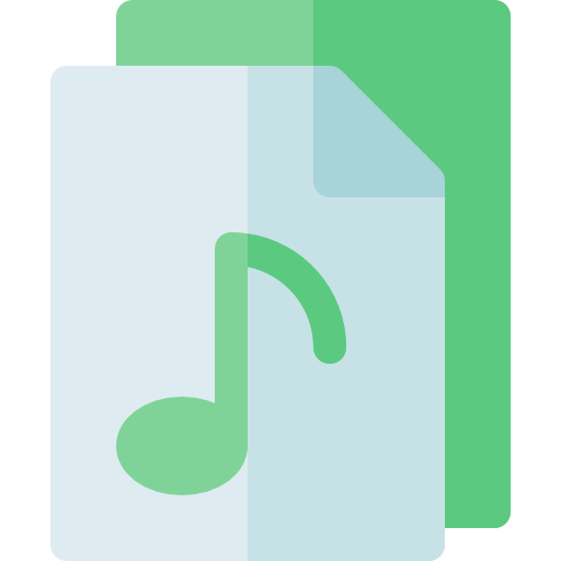 audiodatei Basic Rounded Flat icon