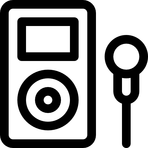 mp3 Basic Rounded Lineal ikona