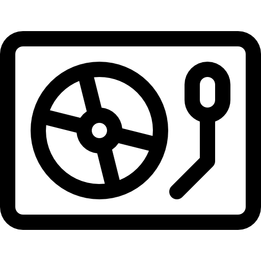ターンテーブル Basic Rounded Lineal icon