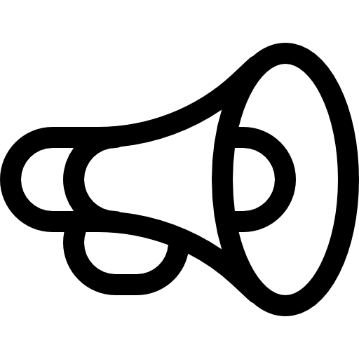 메가폰 Basic Rounded Lineal icon