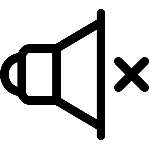 음소거 Basic Rounded Lineal icon