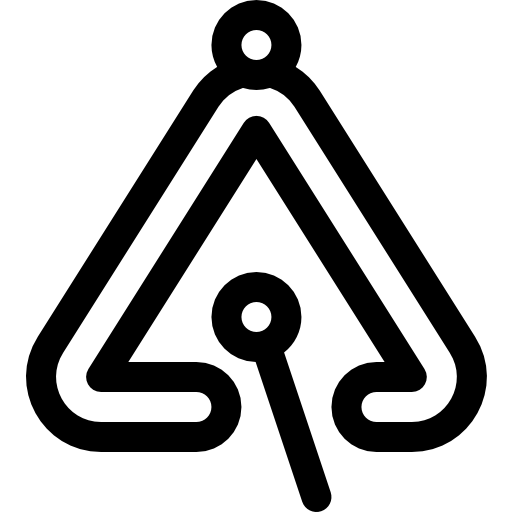 triángulo Basic Rounded Lineal icono