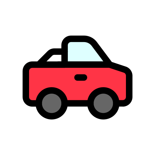 Pickup truck Generic color lineal-color icon