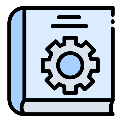 Gear book Generic color lineal-color icon