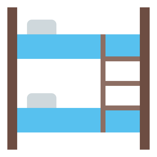 2段ベッド Generic color fill icon