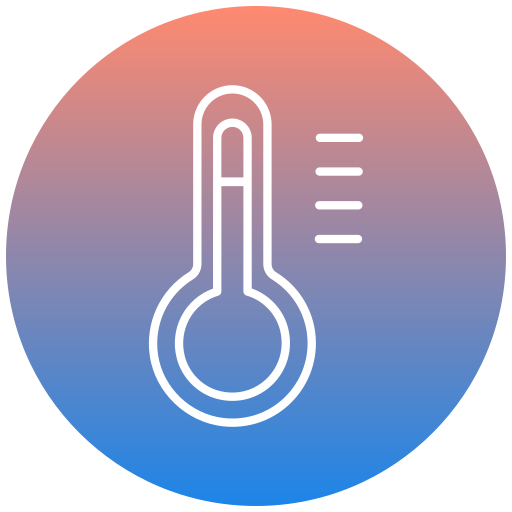 thermomètre Generic gradient fill Icône