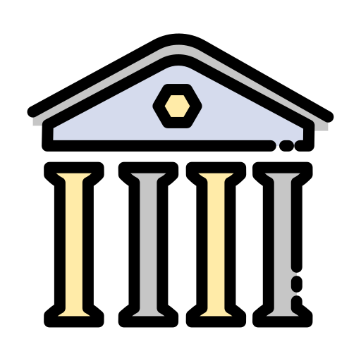 edificio del banco Generic color lineal-color icono