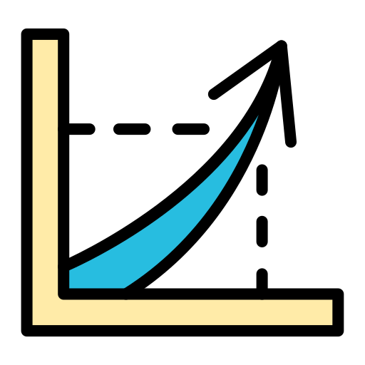 成長グラフ Generic color lineal-color icon